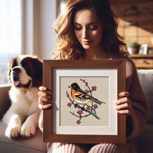 Cross-Stitch Pattern &ndash; "Brambling" WLP-046
