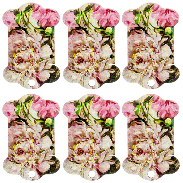 Floss Bobbins &ndash; &ldquo;Peonies&rdquo; FLC-110(S) (6 pcs)