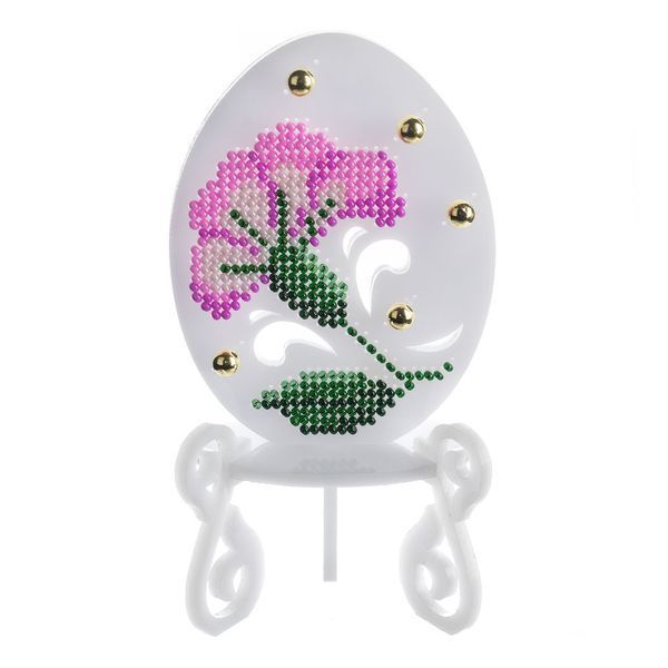 Bead Embroidery Kit (Plastic Base) &ndash; &ldquo;Easter Egg On Stand&rdquo; FLPL-108