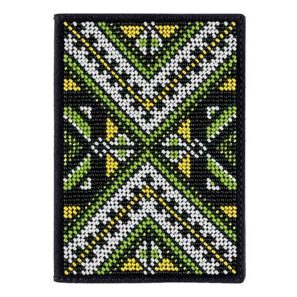 Faux Leather Bead Embroidery Kit &ndash; &ldquo;Passport Cover&rdquo; FLBB-052 Black