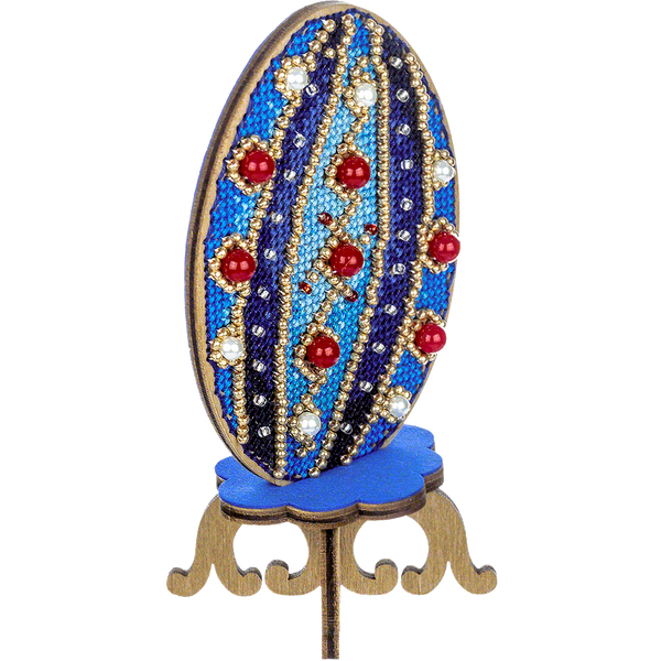 Wooden Cross-Stitch Kit &ndash; &ldquo;Easter Egg&rdquo; FLW-037