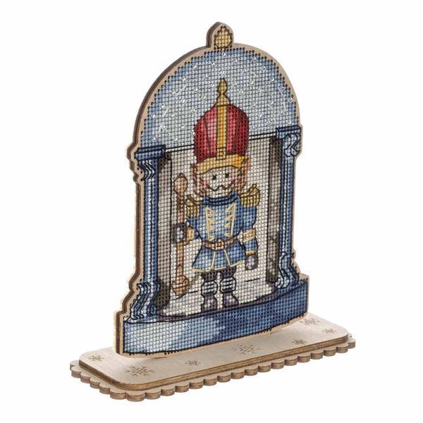 Wooden Cross-Stitch Kit &ndash; &ldquo;Snow Globe &ndash; Sky Edition&rdquo; FLW-049