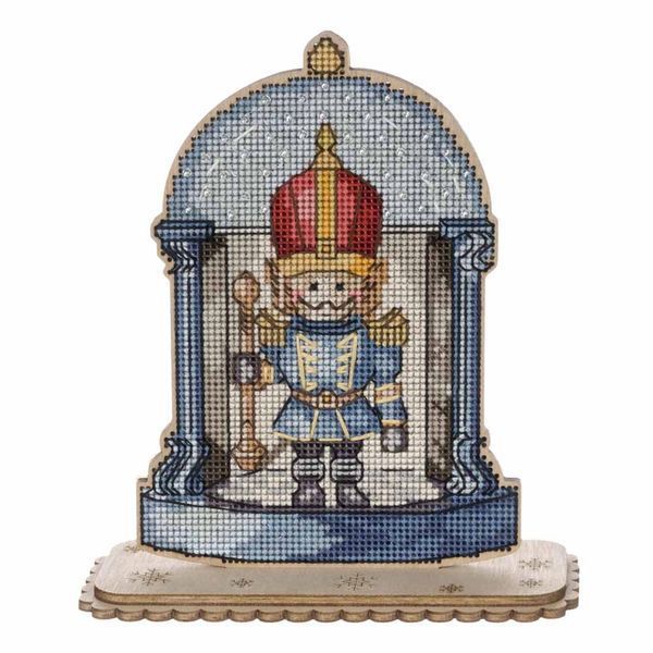 Wooden Cross-Stitch Kit &ndash; &ldquo;Snow Globe &ndash; Sky Edition&rdquo; FLW-049
