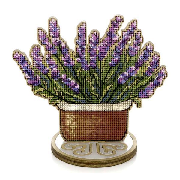 Wooden Cross-Stitch Kit &ndash; &ldquo;Lavender&rdquo; FLW-074