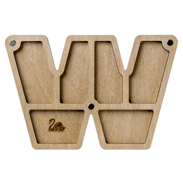 Bead Organizer &ndash; &ldquo;Letter W (Alphabet)&rdquo; FLZB-169(W)