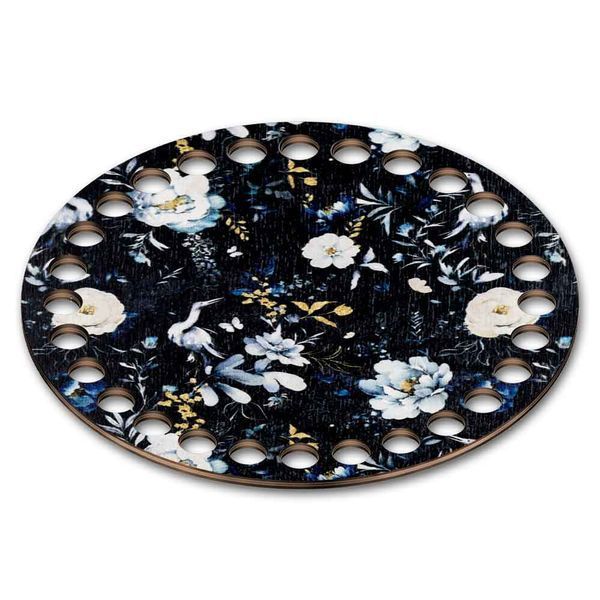 Floss Organizer &ndash; &ldquo;Night Flowers, Round&rdquo; FLZ(P)-101