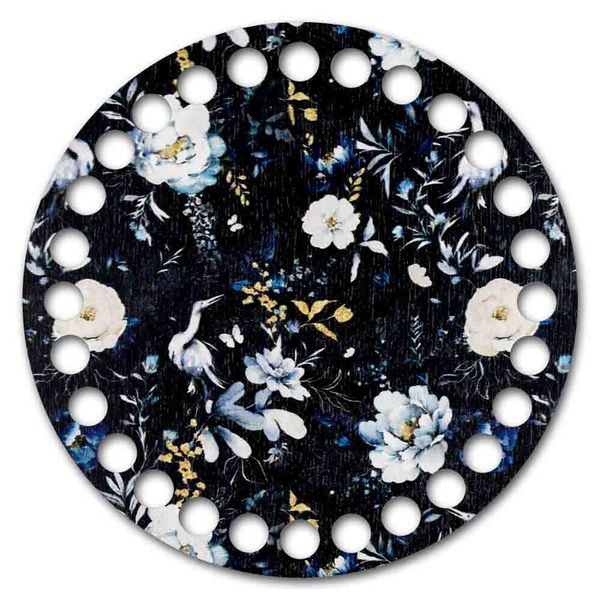 Floss Organizer &ndash; &ldquo;Night Flowers, Round&rdquo; FLZ(P)-101