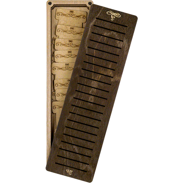 Bobbin Organizer Box &ndash; &ldquo;Dark Rectangular&rdquo; + 23 bobbins FLZB(N)-044