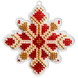 Bead Embroidery Kit (Plastic Base) &ndash; &ldquo;Christmas Ornament &ndash; Snowflake&rdquo; FLPL-021 FLPL-021 photo 2