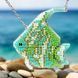 Bead Embroidery Kit (Plastic Base) &ndash; &ldquo;Turquoise Fish&rdquo; (Double-Sided) FLPL-100 FLPL-100 photo 1