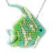 Bead Embroidery Kit (Plastic Base) &ndash; &ldquo;Turquoise Fish&rdquo; (Double-Sided) FLPL-100 FLPL-100 photo 4