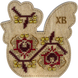 Wooden Bead Embroidery Kit &ndash; &ldquo;Box-Bunny&rdquo; (Double-Sided) FLK-415 FLK-415 photo 4