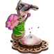 Wooden Bead Embroidery Kit &ndash; &ldquo;Needle Case &ndash; Bird With Flower&rdquo; FLK-477 FLK-477 photo 4
