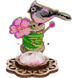 Wooden Bead Embroidery Kit &ndash; &ldquo;Needle Case &ndash; Bird With Flower&rdquo; FLK-477 FLK-477 photo 3