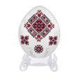 Faux Leather Cross-Stitch Kit &ndash; &ldquo;Egg with Ornament Pattern&rdquo; FLHL-125 FLHL-125 photo 8