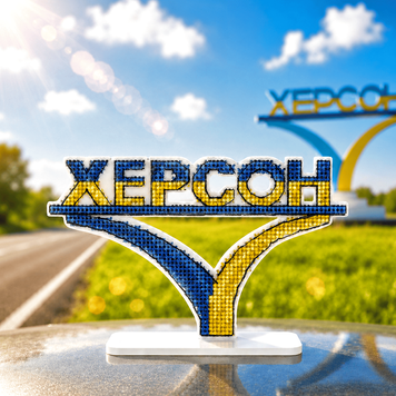 Plastic Cross-Stitch Kit &ndash; &ldquo;Kherson City Sign&rdquo; FLX-165