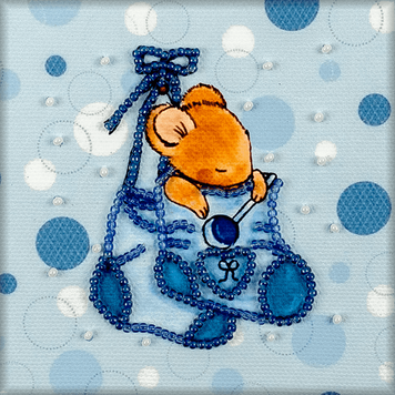 Bead embroidery magnet FLA-110