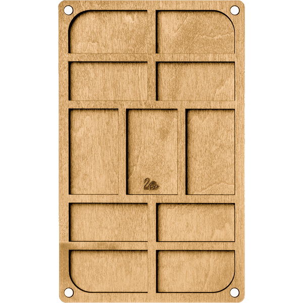 Bead Organizer Box With Wooden Lid FLZB-061