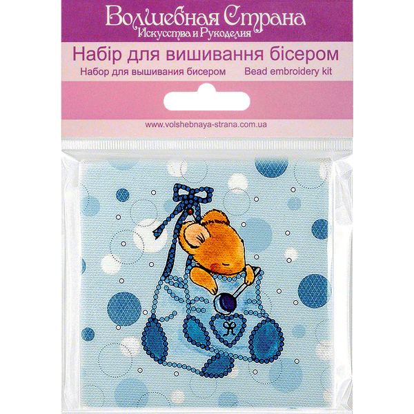 Bead embroidery magnet FLA-110