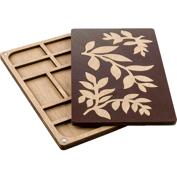 Bead Organizer Box With Wooden Lid FLZB-061