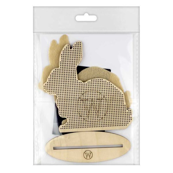 Wooden Embroidery Blank &ndash; &ldquo;Rabbit&rdquo; FLBE(K)-024