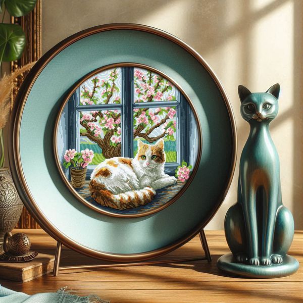 Cross-Stitch Pattern &ndash; "Cat Dreams" WLP-023