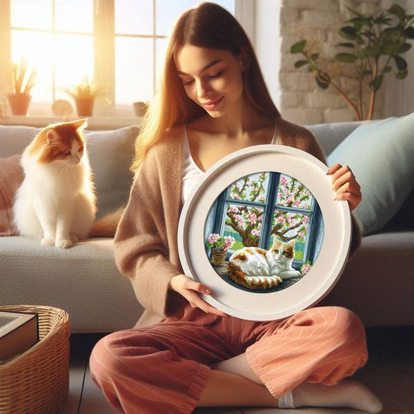 Cross-Stitch Pattern &ndash; "Cat Dreams" WLP-023