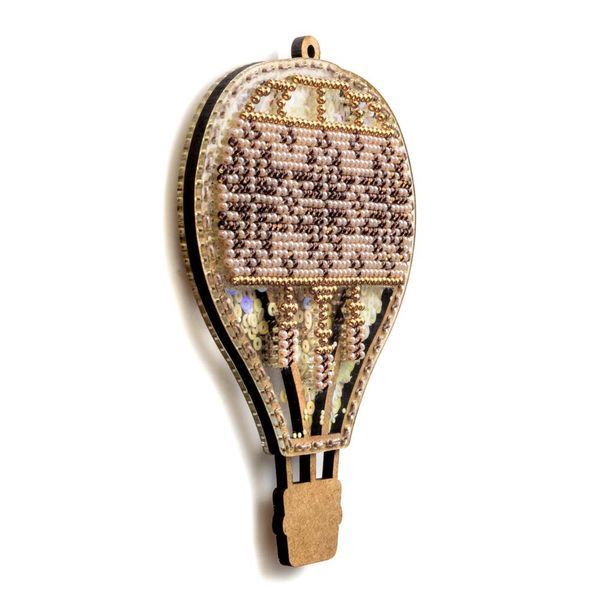 Bead Embroidery Kit (Plastic Base) &ndash; &ldquo;Christmas Ornament &ndash; Golden Mosaic&rdquo; (Double-Sided) FLPL-076