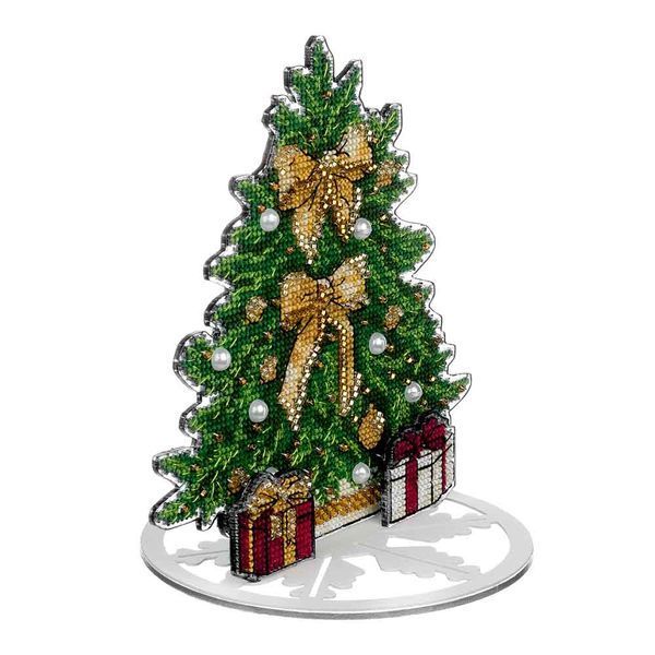 Plastic Cross-Stitch Kit &ndash; "Tree With Gifts" FLX-020