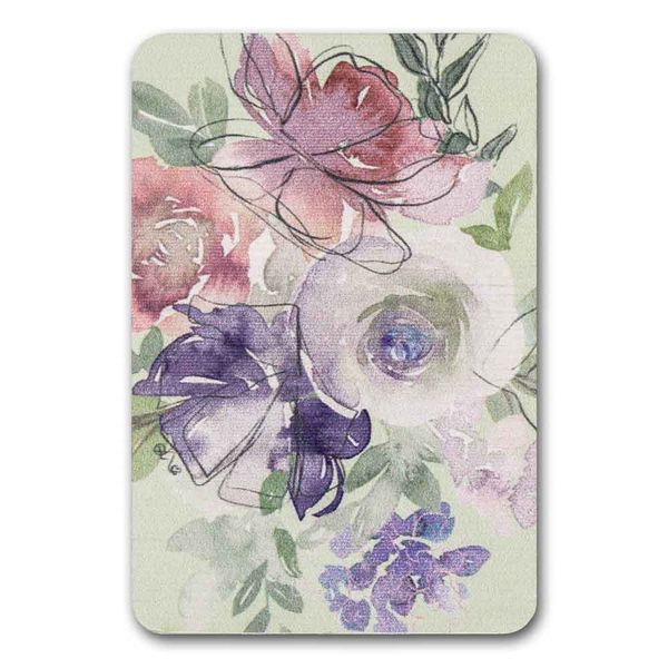 Magnetic Needle Case Rectangular &ndash; &ldquo;Watercolor Flowers&rdquo; FLZB(N)-120