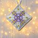 Faux Leather Bead Embroidery Kit &ndash; &ldquo;Mini Pillow Christmas Ornament&rdquo; (Double-Sided) FLBB-171 Silver FLBB-171 photo 1