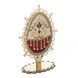 Wooden Bead Embroidery Kit&ndash; &ldquo;Easter Egg &ndash; Ruby Radiance&rdquo; FLK-614 FLK-614 photo 4