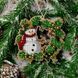 Wooden Bead Embroidery Kit &ndash; &ldquo;Wreath With Snowman&rdquo; FLK-442 FLK-442 photo 1