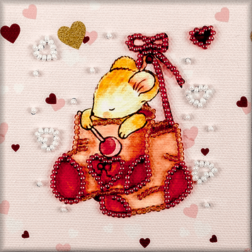 Bead embroidery magnet FLA-111