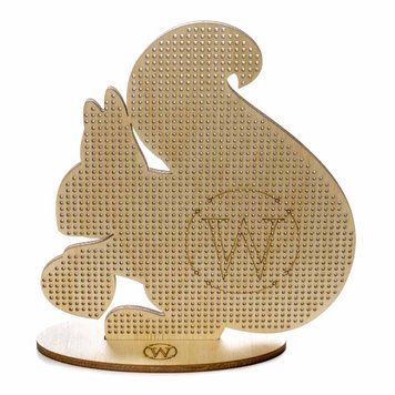 Wooden Embroidery Blank – “Squirrel” FLBE(K)-025