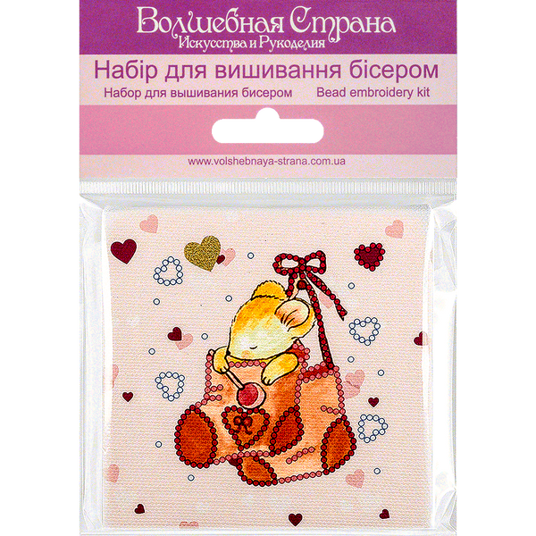 Bead embroidery magnet FLA-111