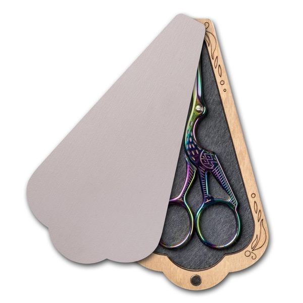 Scissors Case (inside size 6.5 &times; 12 cm, &ldquo;Ash Gray&rdquo;) FLZB(N)-208