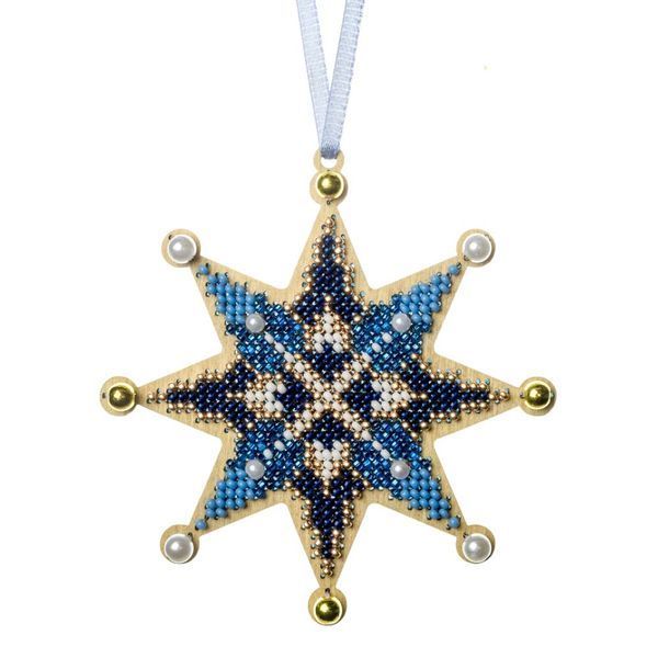 Wooden Bead Embroidery Kit &ndash; &ldquo;Christmas Ornament &ndash; Heavenly Harmony&rdquo; FLK-601
