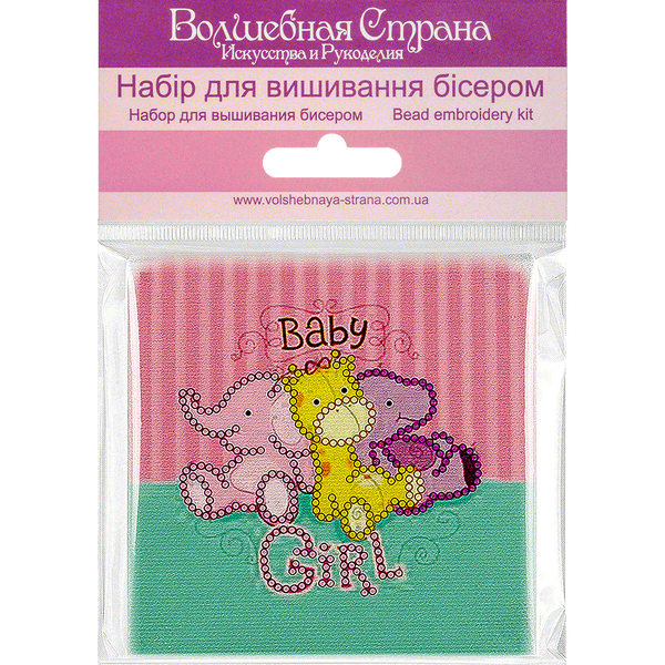 Bead embroidery magnet FLA-161
