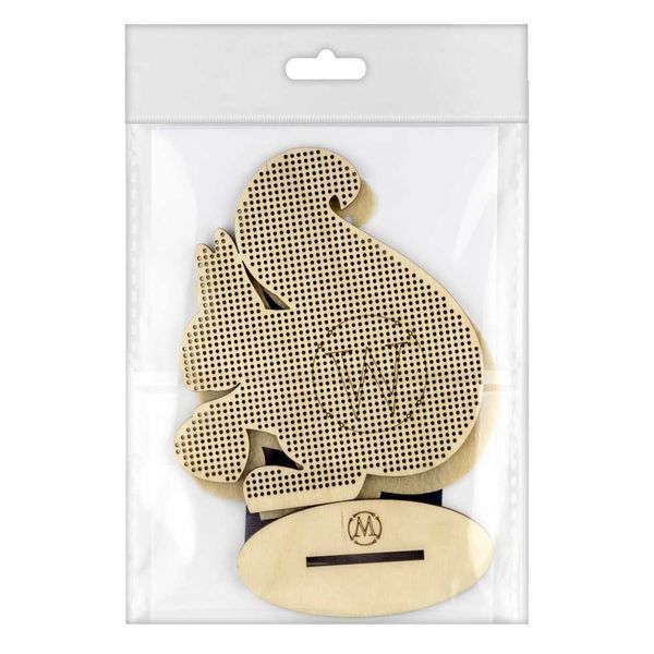 Wooden Embroidery Blank &ndash; &ldquo;Squirrel&rdquo; FLBE(K)-025
