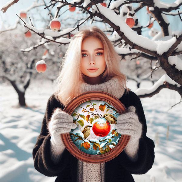 Cross-Stitch Pattern &ndash; "First Snow" WLP-003