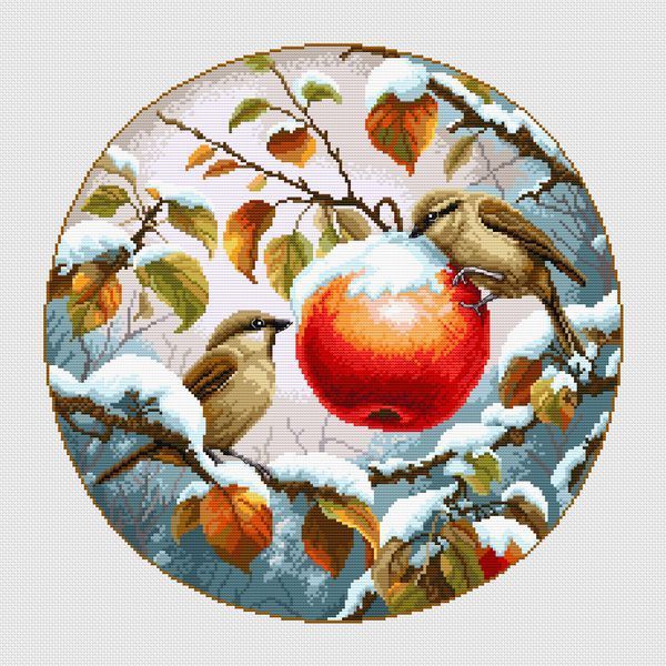 Cross-Stitch Pattern &ndash; "First Snow" WLP-003