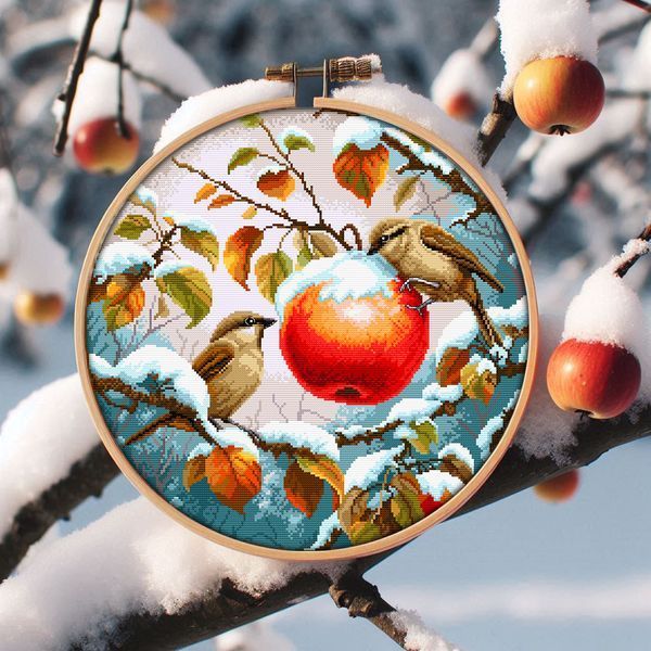 Cross-Stitch Pattern &ndash; "First Snow" WLP-003