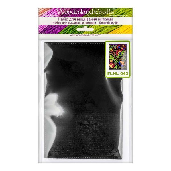 Faux Leather Cross-Stitch Kit &ndash; &ldquo;Passport Cover&rdquo; FLHL-043 Black