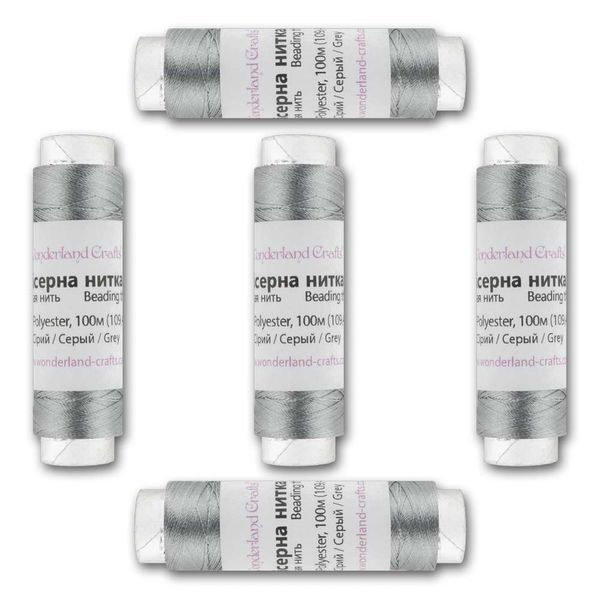 Beading Thread FLT-013 S &ndash; &ldquo;Grey&rdquo; 5&times;100m
