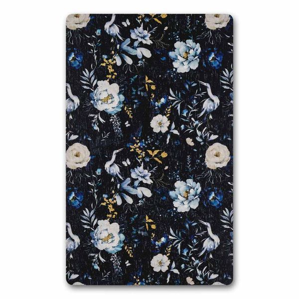Bead Organizer With Wooden Lid &ndash; &ldquo;Night Flowers, Rectangular&rdquo; FLZB-217
