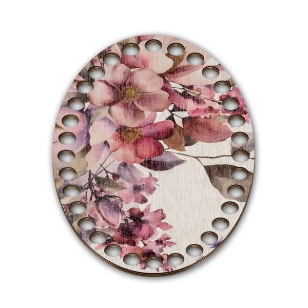 Floss Organizer &ndash; &ldquo;Flowers, Oval&rdquo; FLZ(P)-079