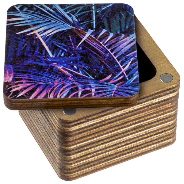 Thread Catcher Square &ndash; &ldquo;Neon Leaves&rdquo; FLZB(N)-072