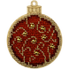 Wooden Bead Embroidery Kit &ndash; &ldquo;Christmas Ornament &ndash; Golden Motifs &ndash; Ball&rdquo; FLK-443 FLK-443 photo 3