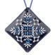 Faux Leather Bead Embroidery Kit &ndash; &ldquo;Mini Pillow Christmas Ornament&rdquo; (Double-Sided) FLBB-172 Blue FLBB-172 photo 4